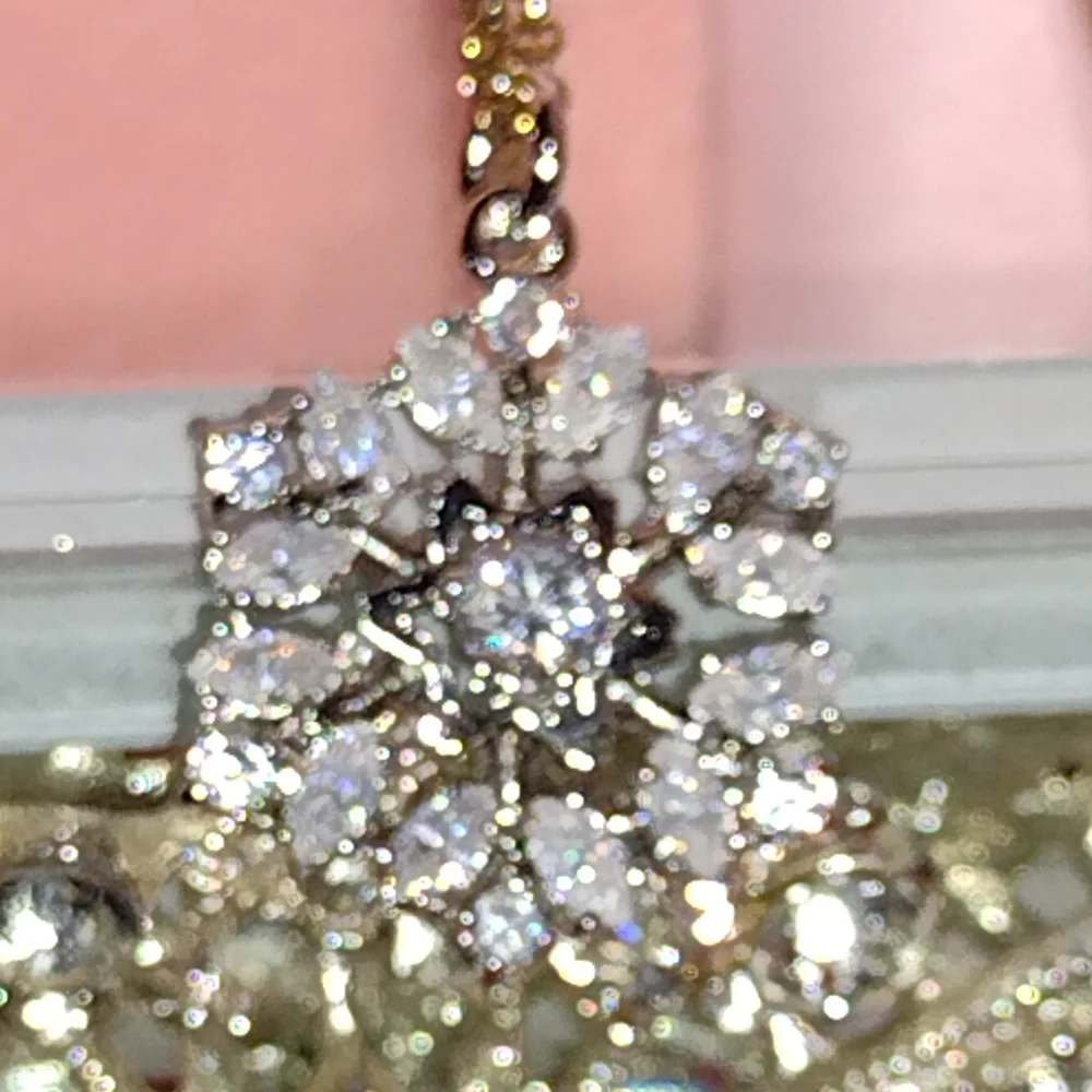 Juicy Couture Iridescent ❄️ Necklace Never Removed from Original 🎁 NWT - Picture 4 of 13
